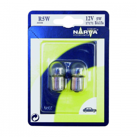 Becuri Auto - Set 10 Becuri Auxiliare 12V R5W Narva