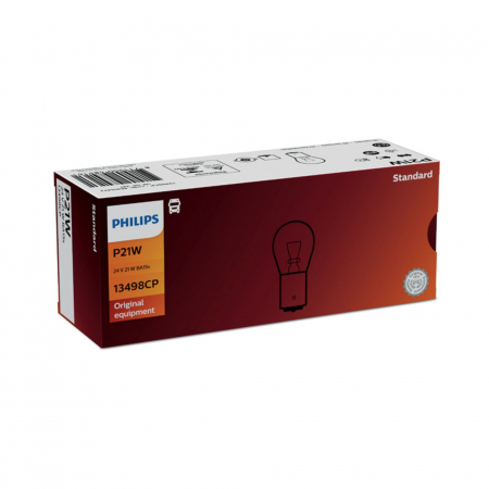 Electrica si Electronice Auto - Set 10 Becuri Camion 24V P21W BA15S Philips