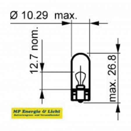 Set 10 Becuri Fara Soclu 12V W3W Narva [2]