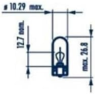 Set 10 Becuri Fara Soclu 24V W5W Narva [1]
