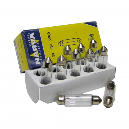 Becuri Auto - Set 10 Becuri Indicatot 12V C10W Narva