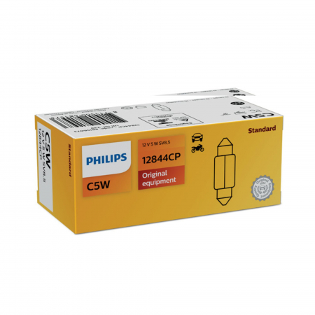Becuri Auto - Set 10 Becuri Plafoniera C5W 12V Philips