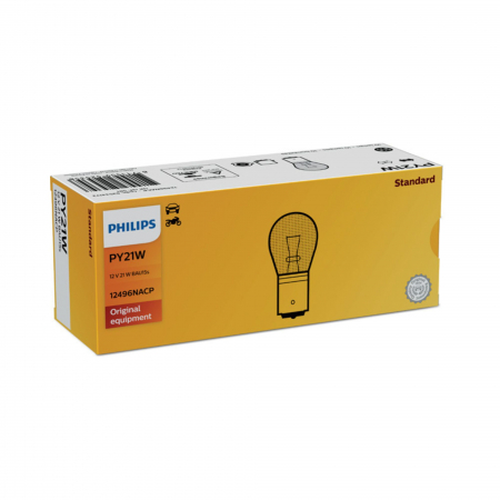 Electrica si Electronice Auto - Set 10 Becuri Semnalizare PY21W 12V Philips