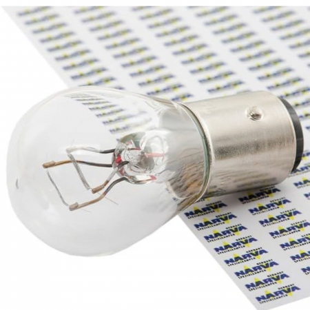 Set 10 Becuri Stop Frana 12V P21/5W BAY15D Narva [2]