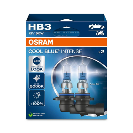 Halogen - Set 2 bec HB3 12V 60W Osram Cool Blue Intense NextGen