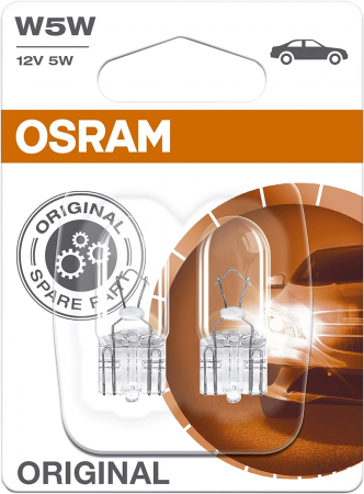 Auxiliare Halogen - Set 2 becuri W5W Osram Original blister