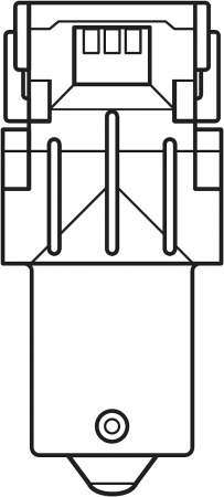 Set 2 Osram LED P21W 12V amber (portocaliu) blister [3]