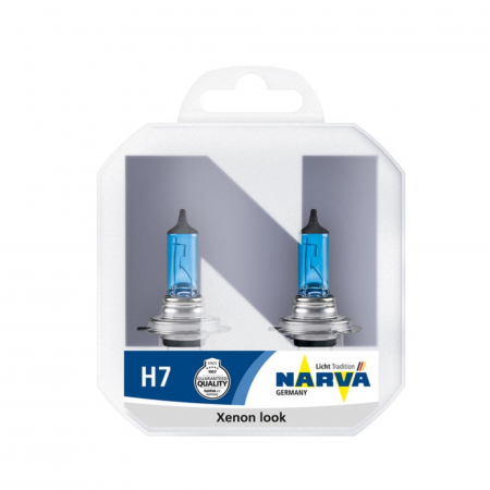 Halogen - Set 2 Becuri Far H7 55W 12V Narva Range Power White