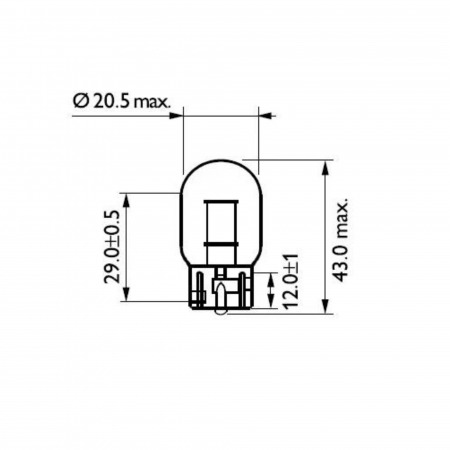 Set 2 Becuri Fara Soclu 12 V WY21W WX3X16D Philips [2]
