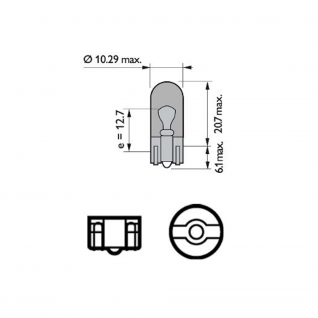 Set 2 Becuri Fara Soclu WY5W 12V Philips [2]