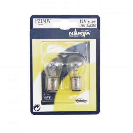 Becuri Auto - Set 2 Becuri P21/4W 12V Narva Blister
