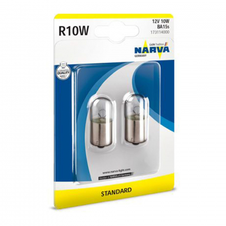 Becuri Auto - Set 2 Becuri R10W 12V Blister Narva