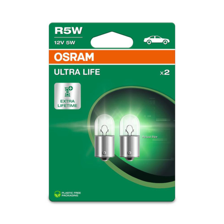 Auxiliare Halogen - Set 2 becuri R5W Osram 12V Ultra Life blister