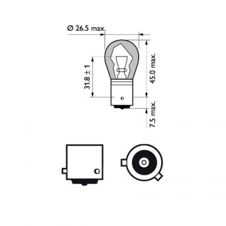 Set 2 Becuri Semnalizare PY21W 12V Philips (Blister) Silver Vision [2]