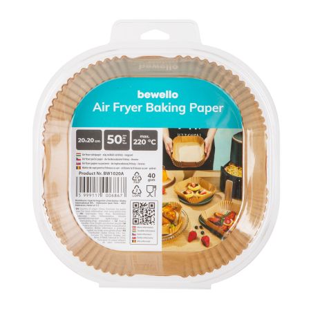 Casa si Gradina - Pachet 50 buc hârtie de copt pentru friteuză cu aer, 20x20 cm 50 buc