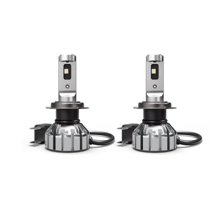 Set 2 Becuri LED H7 Osram Night Breaker SMART, Omologate RAR / Street Legal, +330% Lumina, 6000K Alb Rece, 12V, 16W, Design Compact - cutie service [2]