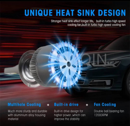 Set 2 LED H1 6000K lumina alb pur 36W fara canbus [5]