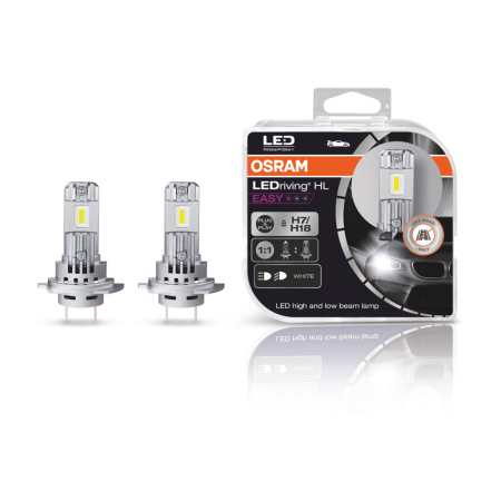 Electrica si Electronice Auto - Set 2 LED-uri H7 OSRAM LEDriving HL Easy - 6500K, 12V/16W (Fără Omologare ECE)