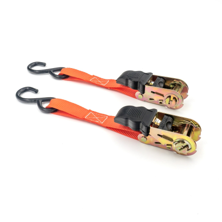 Set 2 Chingi de Ancorare cu Clichet Carguard, 680 kg/chingă, 25mm x 3m, Cârlige Duble J [3]