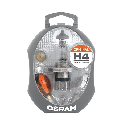 Halogen - Set Becuri Auto de Rezervă 12V H4, Osram