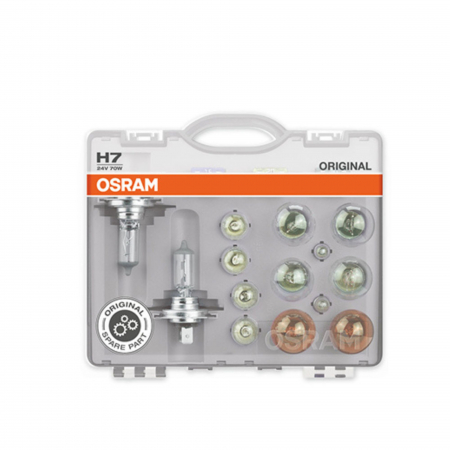 Halogen - Set Becuri Auto De Rezerva Camion, 24V H7, OSRAM