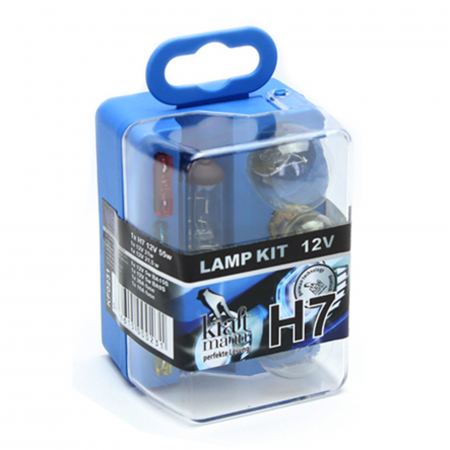 Halogen - Set becuri si sigurante, H7, 12V