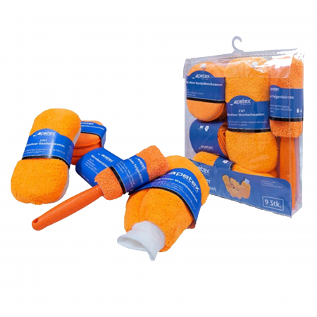 Branduri - Set 9 piese din microfibra pentru curatare auto