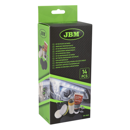 Branduri - Set restaurare faruri JBM 14 piese pentru faruri matuite si ingalbenite