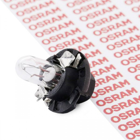 Set 10 x Bec Bord BX8.4D Soclu Negru 12V 1.2W, Osram [1]