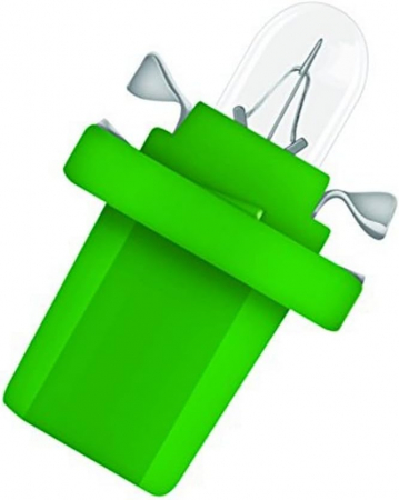 Electrica si Electronice Auto - Set 10 becuri iluminare bord B8.5D Osram soclu verde lime
