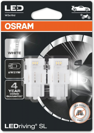 LED - Set 2 LED W21W Osram LEDriving SL