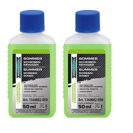 Lichid de Parbriz - Pachet 100 ml solutie concentrata pentru parbriz Ravenol , miros de mar