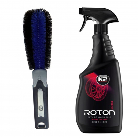 Pachete si promotii - Pachet solutie curatare jante K2 Roton Pro 750ml + perie K2 pentru jante