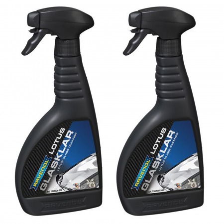 Intretinere si Cosmetica Auto - Pachet 2 x Solutie curatare suprafete sticla RAV Lotus Glass Cleaner 500 ml