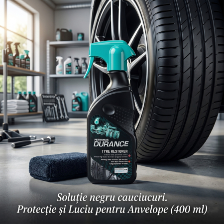 Pachet Economic 2 buc. Soluție Durance Negru pentru Cauciucuri, 2 x 400 ml (Total 800 ml) [1]