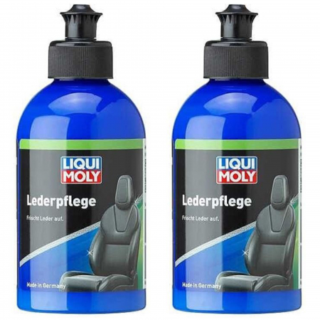 Produse curatare interior auto - Pachet 2 x Solutie Liqui Moly pentru intretinere tapiterie piele 250 ml