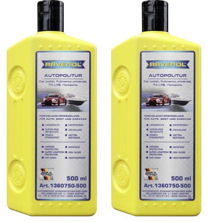 Branduri - Pachet 2 x solutie lustruire Ravenol Auto-Politur 500 ml