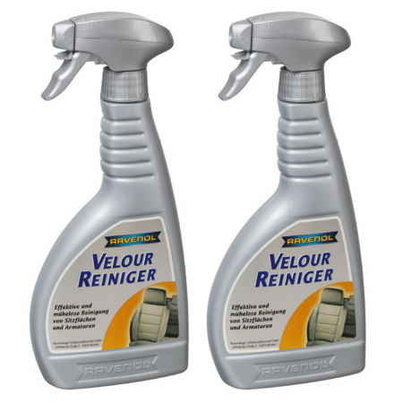 Produse curatare interior auto - Pachet 2 x Solutie Ravenol Velour-Reiniger pentru curatare textile si plastice auto 500 ml