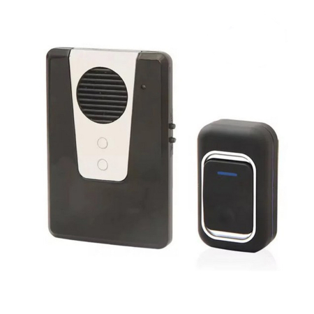 Sonerii electrice - Sonerie Wireless Smartix, Raza Actiune 150m, Utilizare Exterior / Interior, Fara Fir, Rezistenta la Intemperii, Montaj Rapid, Negru