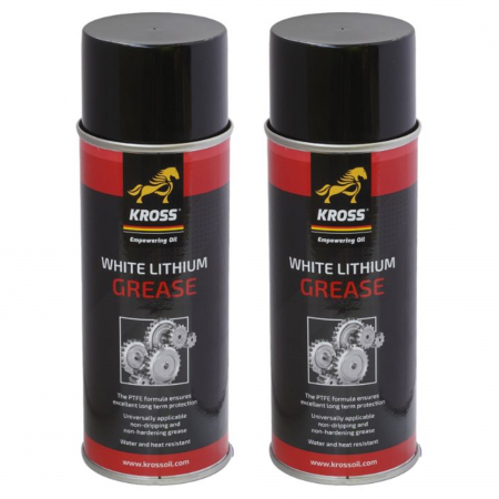 Vaselina si Lubrifianti Auto - Pachet 2 x Spray Kross vaselina alba 400 ml