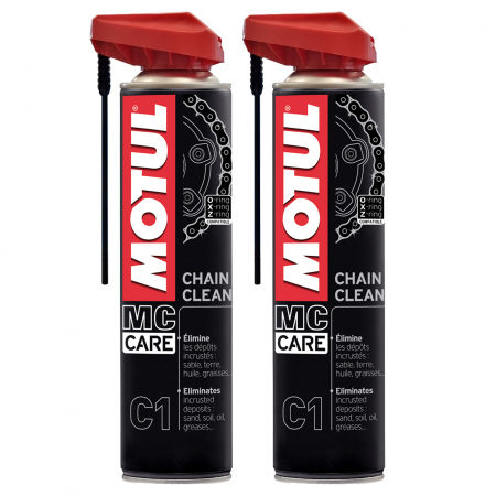 Branduri - Pachet 2 Spray Motul C1 MC Care pentru curatat lantul moto 400 ml