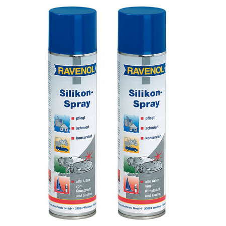 Branduri - Pachet 2 x spray Ravenol cu silicon pentru metal si plastic 400 ml