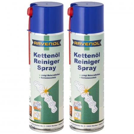 Branduri - Pachet 2 x spray Ravenol pentru curatat lantul moto 500 ml