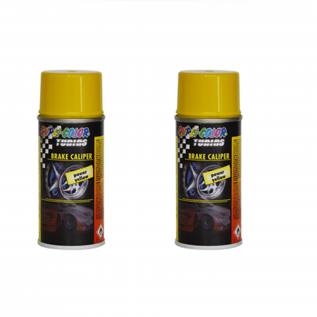 Vopsea Auto - Pachet 2x Spray vopsea pentru etriere frână Dupli-Color 150 ml galben