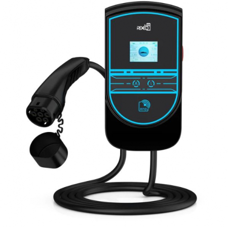 Mobilitate si Hibride - Statie de incarcare REXED pentru masini electrice - 11 kw, 32A - WIFI, 3 cartele RFID