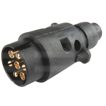Electrica si Electronice Auto - Stecher 7 pini Herth+Buss - 12V, Mufă Tip N (ISO 1724, Corp Plastic)