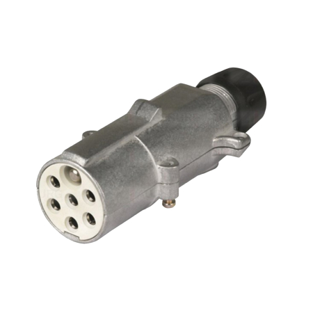 Electrica si Electronice Auto - Stecher 7 pini Herth+Buss - 24V, Mufă Tip S (ISO 3731, Corp Metalic)