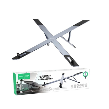 Branduri - Suport Birou Pliabil pentru Laptop și Tabletă Hoco HD9, Metalic, Gri