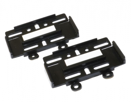 Set 4 buc Suport slim numar inmatriculare MD fara rame fata + spate negru [1]