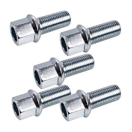 Branduri - Set 5 șuruburi roată Febi M14x1,5 scaun sferic 48 mm pentru VW Golf Plus V / Passat B6